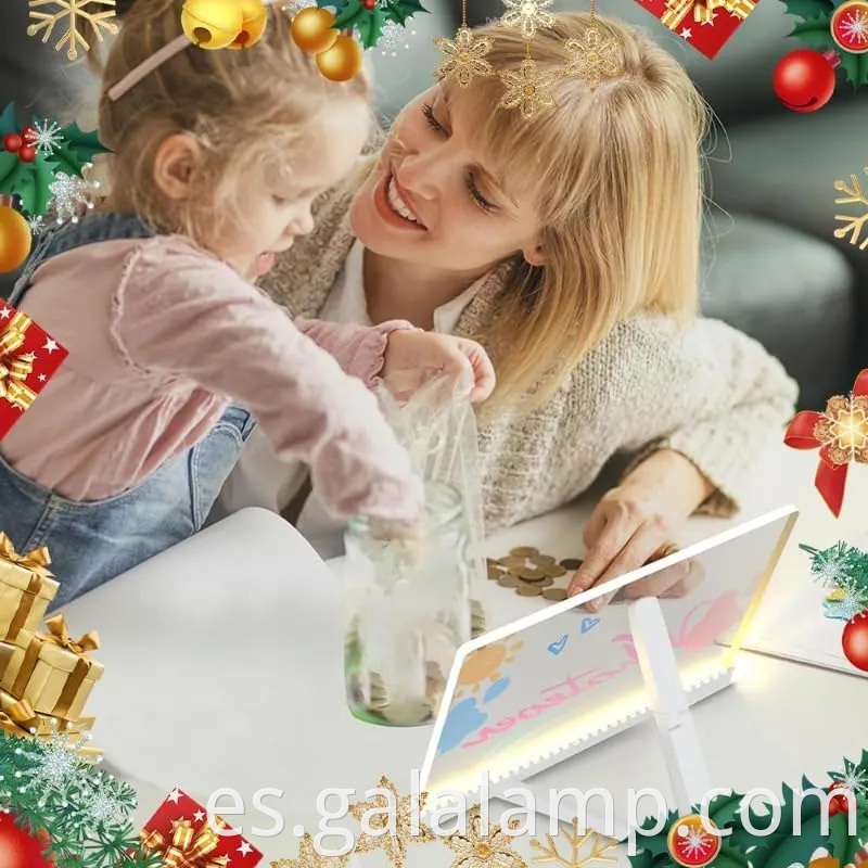 Tablero de dibujo de luz LED creativo para el tablero de mensajes de decoración del hogar